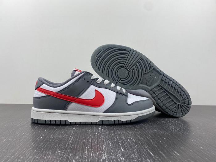 nike dunk low next nature smoke grey light crimson fb8038-001