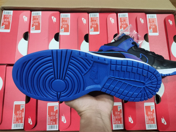 nike dunk high se camo black royal dd3359-001