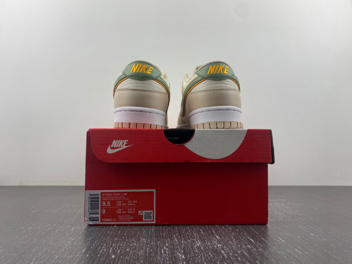 nike dunk low pale ivory oil green fq6869-131