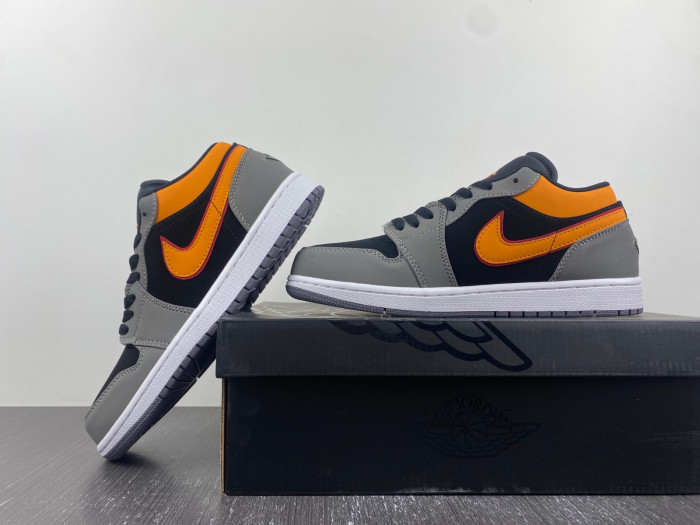 air jordan 1 low highlighted with vivid orange fn7308-008