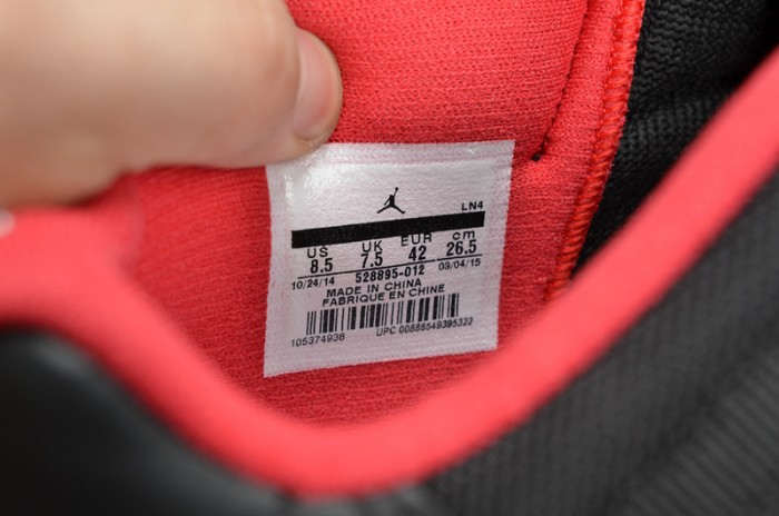 air jordan 11 retro low "bred" black/ red mens 528895-012