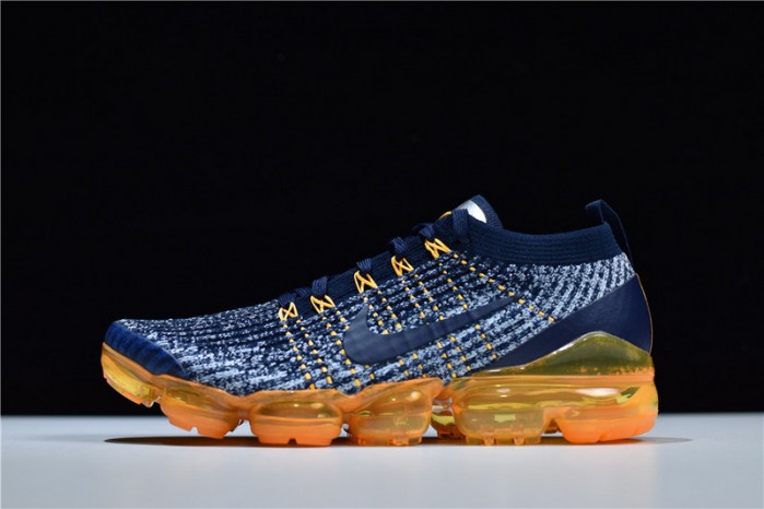 nike air vapormax flyknit 3 navy orange aj6900-400