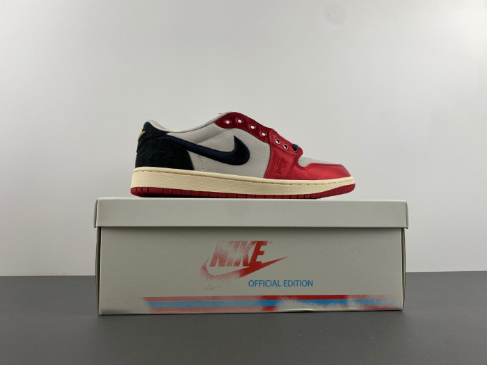 air jordan 1 low og x trophy room sail and varsity red fn0432-100