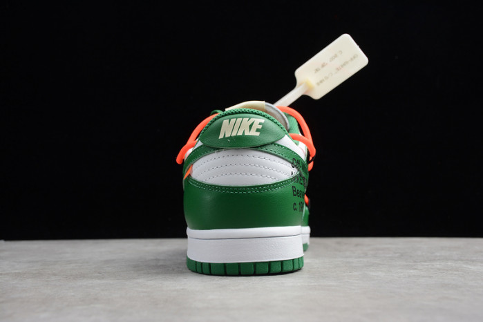 off-w x nike dunk low pine green ct0856-100