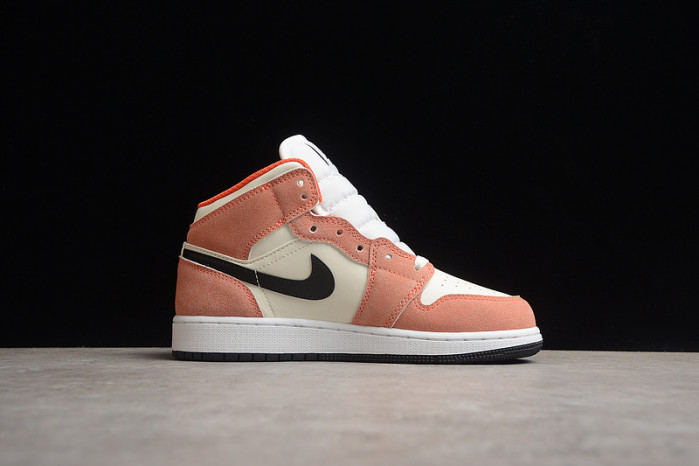 jordan 1 mid se orange suede dv1336-800