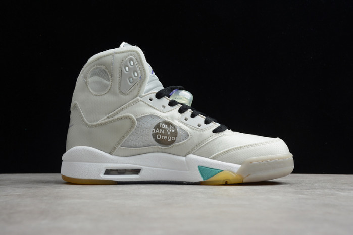 air jordan 5 white green purple ct8480-105