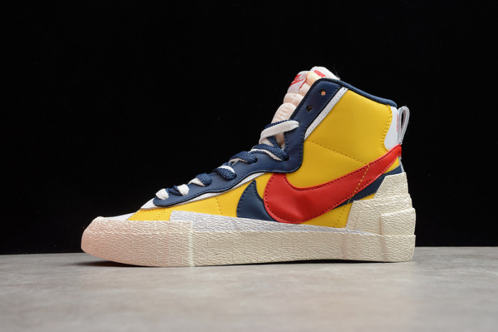 sacai x blazer mid ''maize navy'' bv0072-700