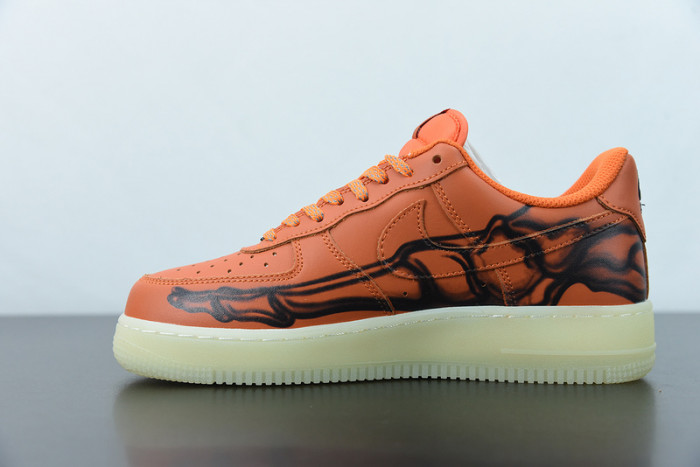 nike air force 1 low skeleton ''brilliant orange'' cu8067-800