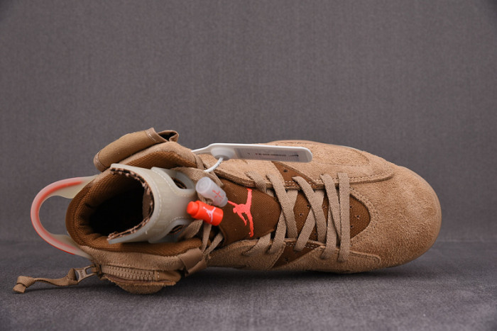 travis scott x air jordan 6 “british khaki ” dh0690-200