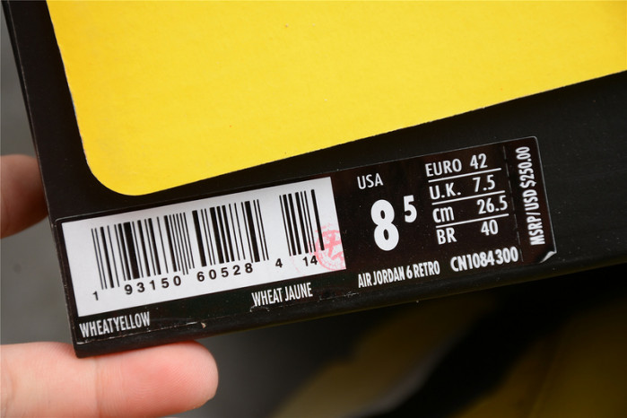 travis scott air jordan 6 yellow cactus jack cn1084-300