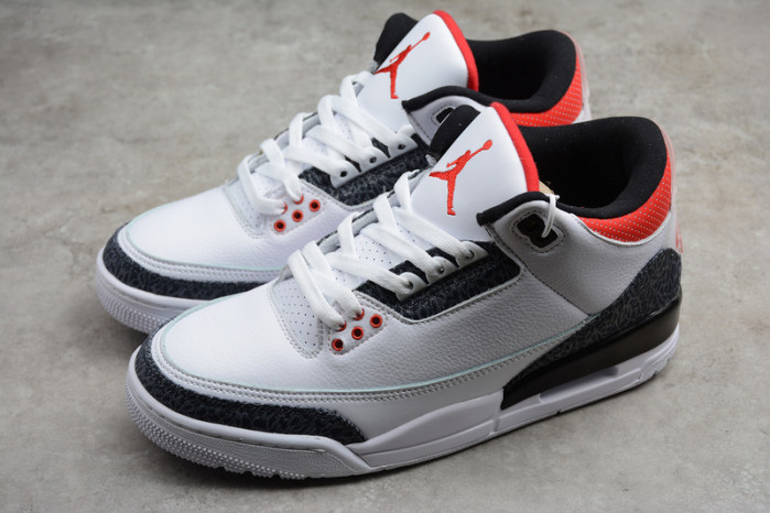 air jordan 3 retro denim "fire red" cz6431-100