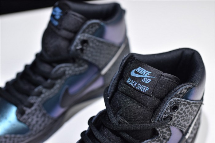 nike sb dunk high black sheep hornet bq6827-001