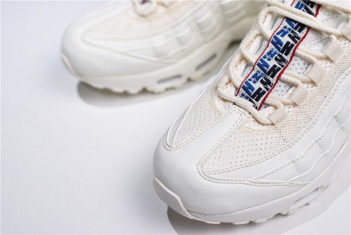 nike air max 95 tt "pull tab" white/ gym blue - gym red aj1844-101