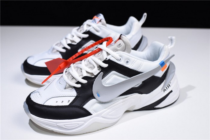 ow x nike m2k tekno black ,white a03108 062