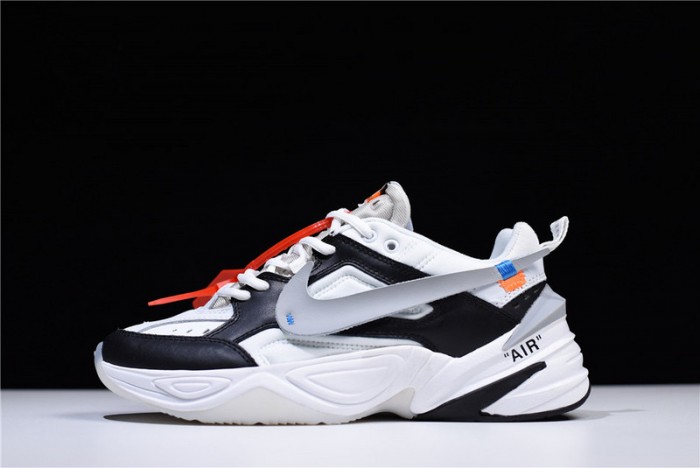 ow x nike m2k tekno black ,white a03108 062