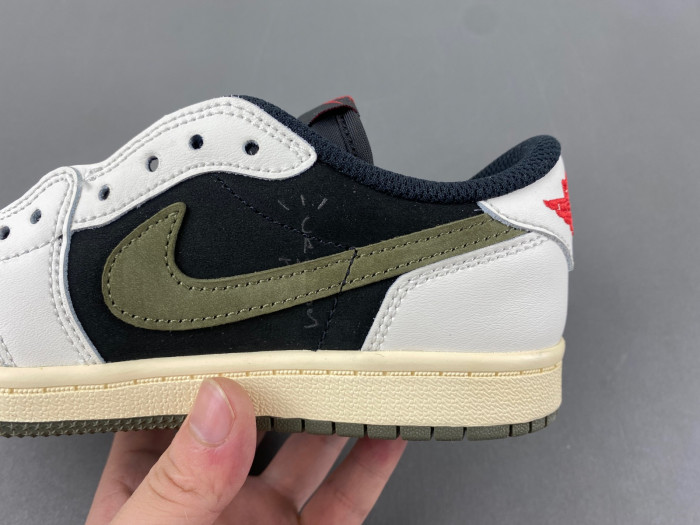 TRAVIS SCOTT X AIR JORDAN 1 LOW Olive KIDS DZ5909 106