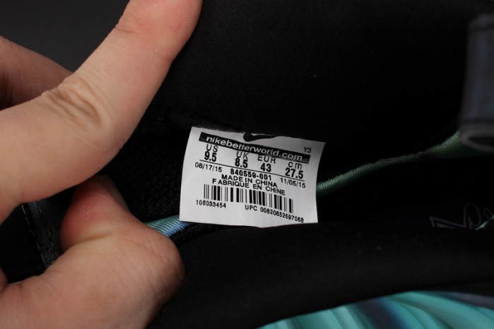 nike air foamposite one “N0r*hern lights” black/green mens 840559-001